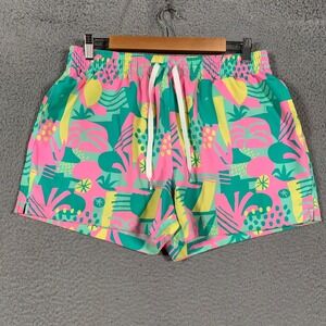 Chubbies The Paradisos Swim Trunks Men's Large L Pink Tropical 5.5" Lined Short